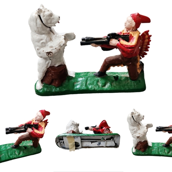 American Vintage Accents Vintage Rare Cast Iron Mechanical Coin